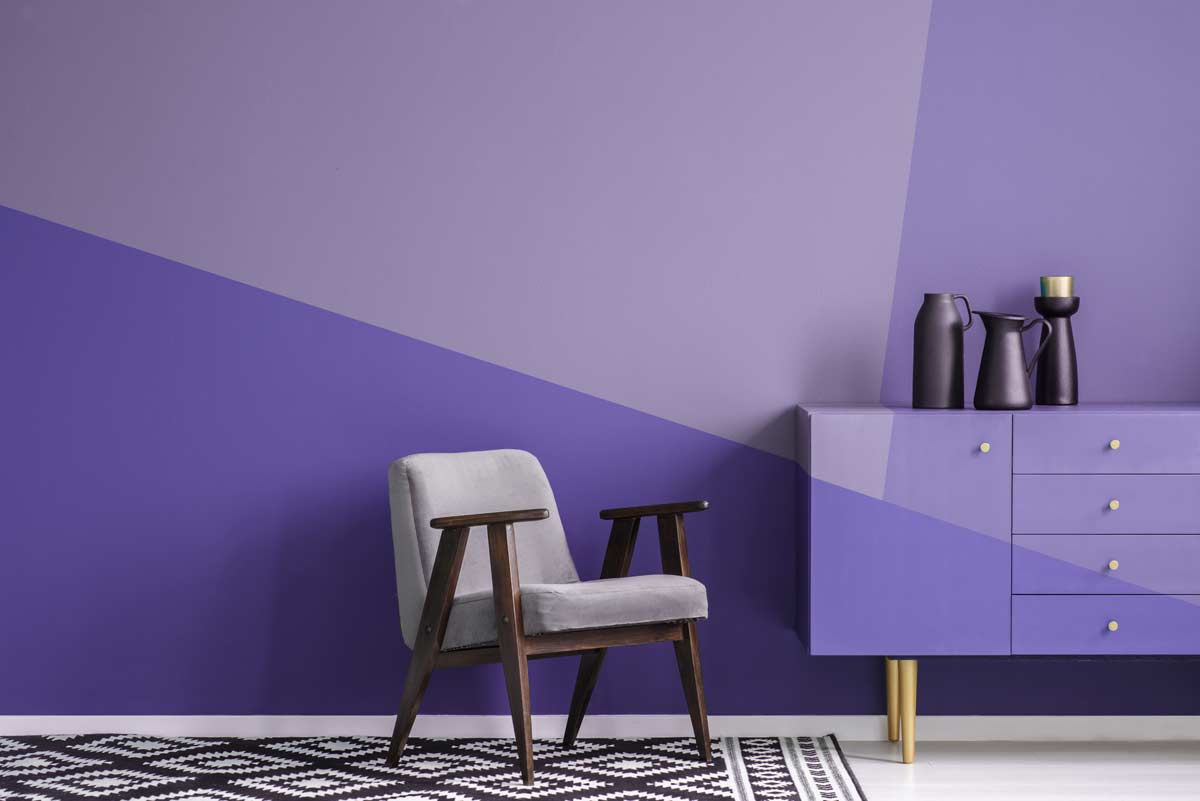Angolo lettura tappeto geometrico bianco e nero