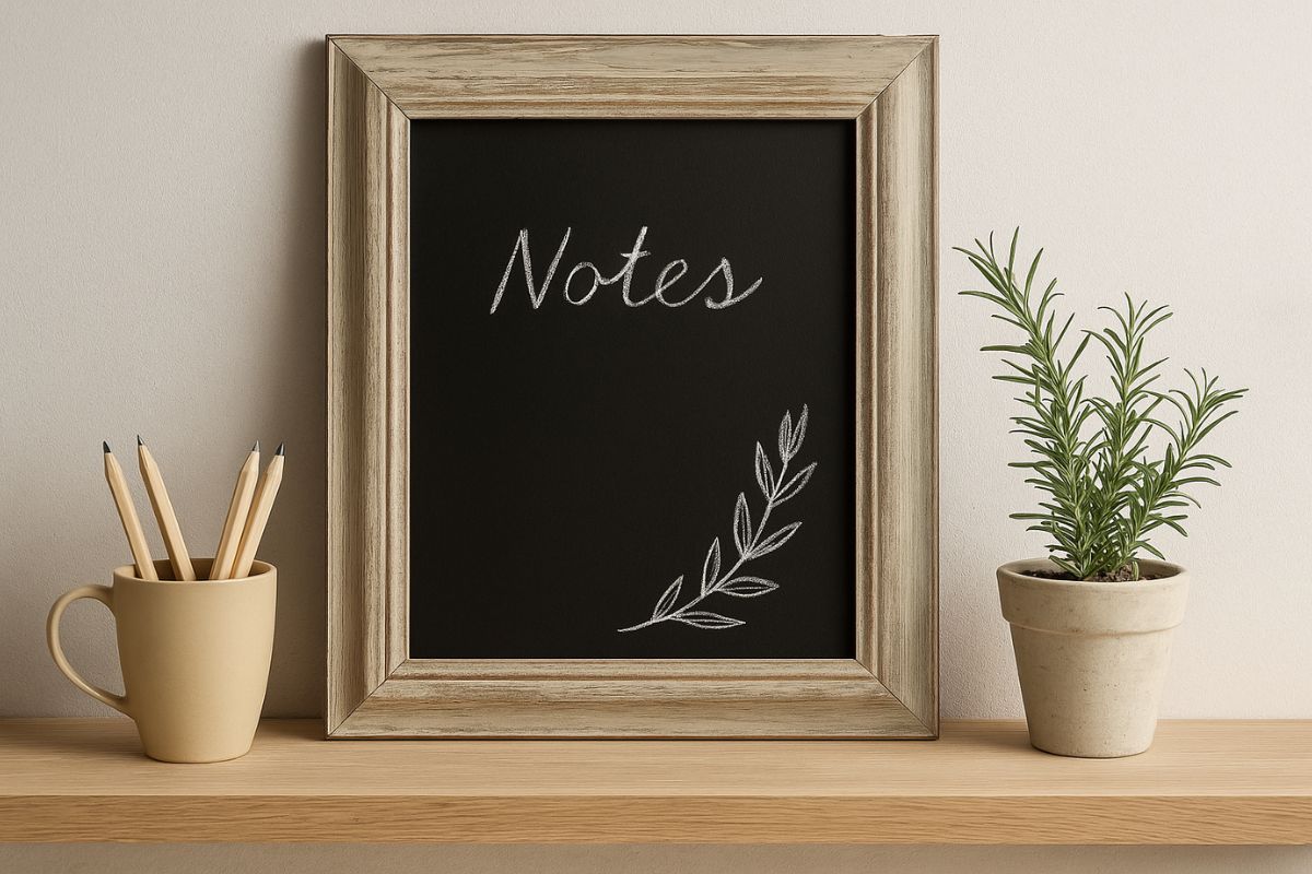 usare una cornice rotta in modo utile (e decorativo)