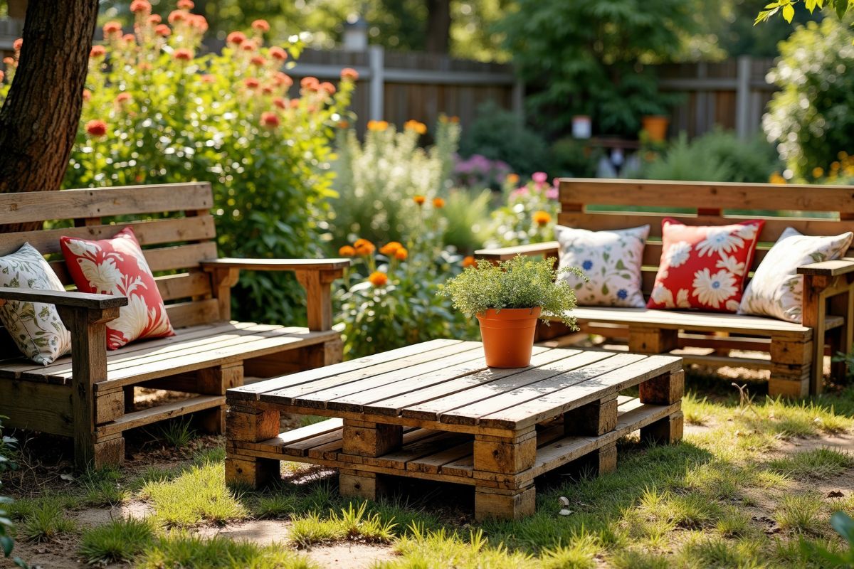 Un vecchio pallet? Ci fai una panca