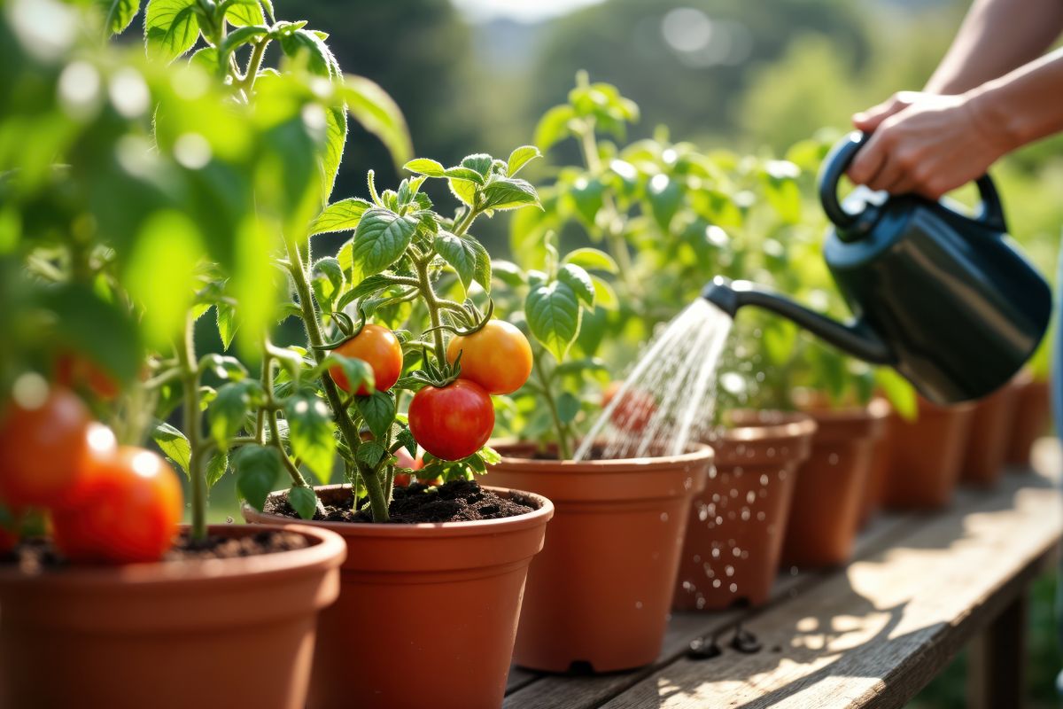 Pomodori in vaso