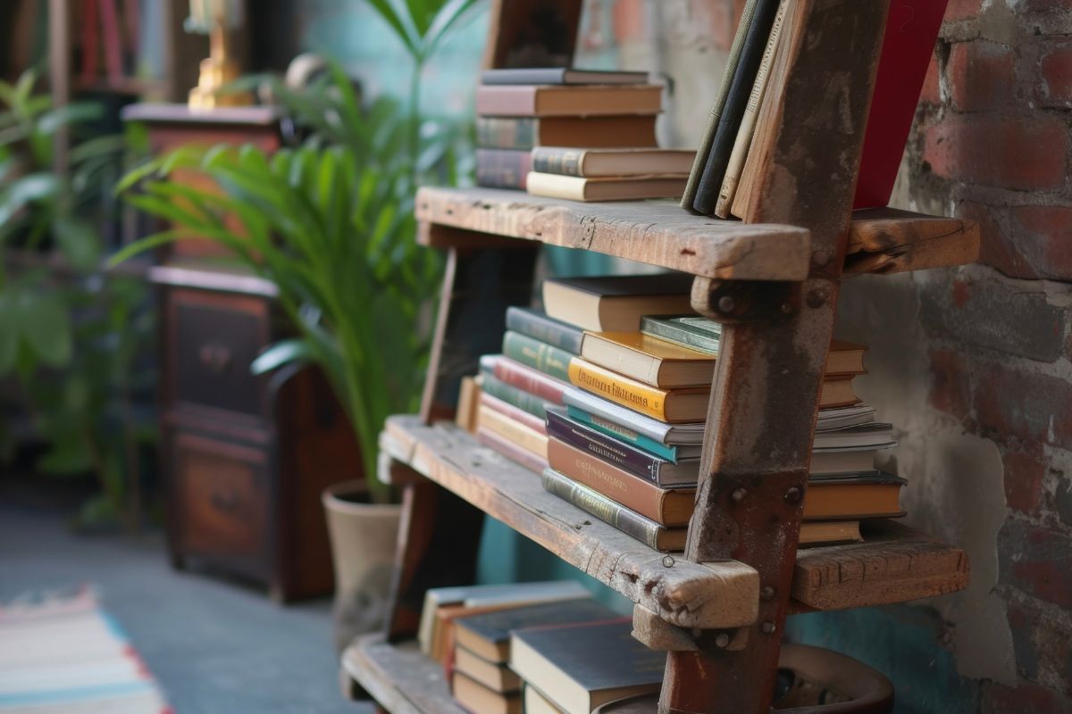 Con una vecchia scala fai una libreria