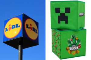 LIDL: le scatole portaoggetti Minecraft arrivano a luglio, perfette per riordinare con stile geek