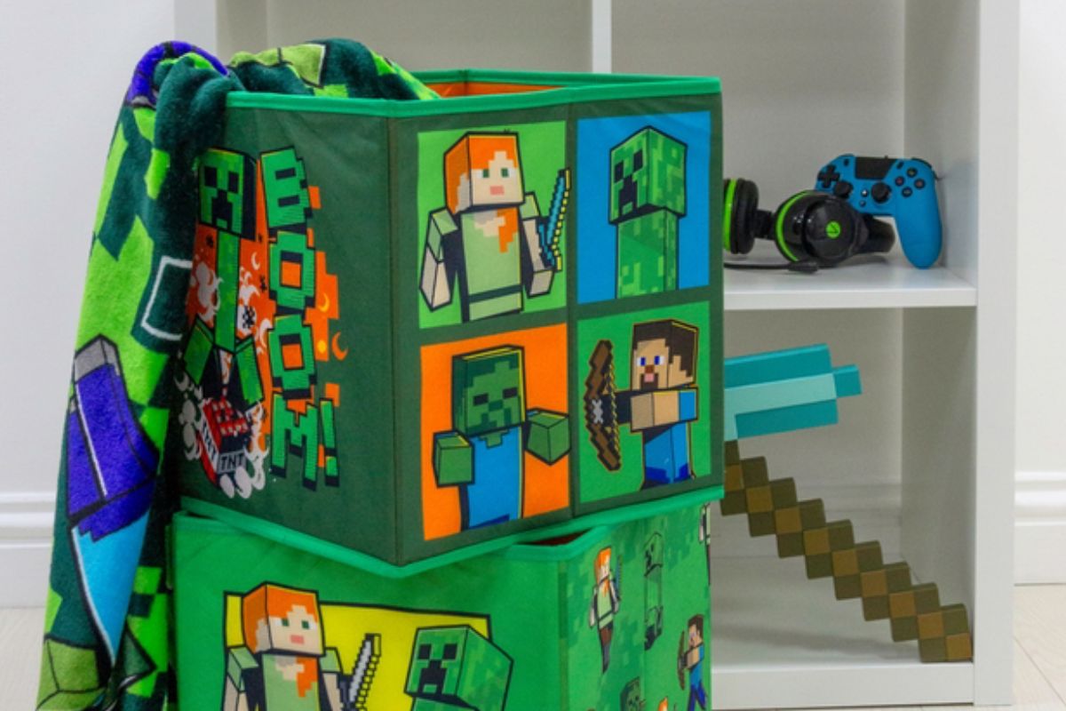 scopri la scatola Scatola portaoggetti di Minecraft di Lidl