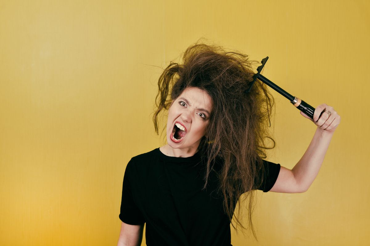 Capelli crespi e sudore