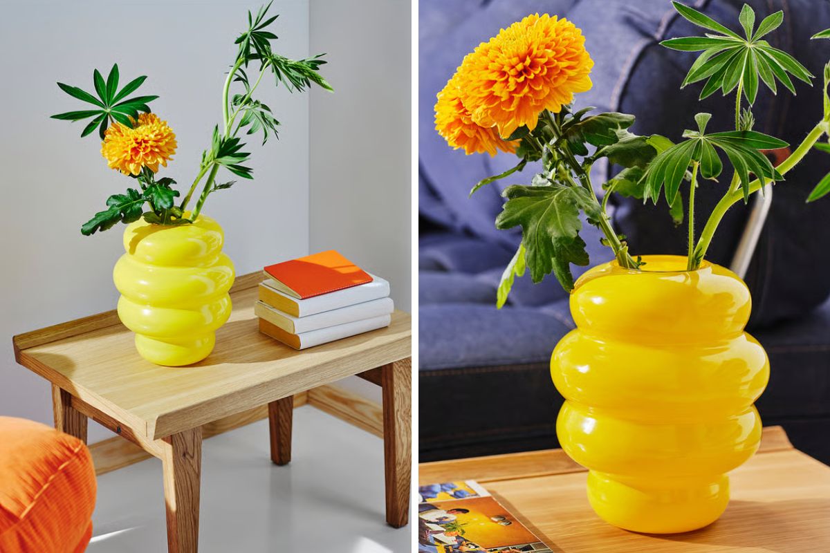 IKEA lancia KÄLLARHALS: il vaso giallo che accende l’estate con un tocco minimal