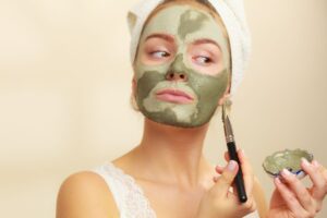 La maschera viso alla menta
