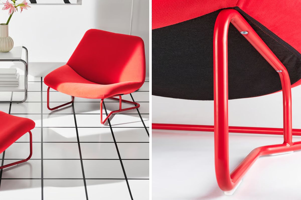 SOTENÄS di IKEA: la poltrona rosso Hakebo ora in offerta, solo per l’estate