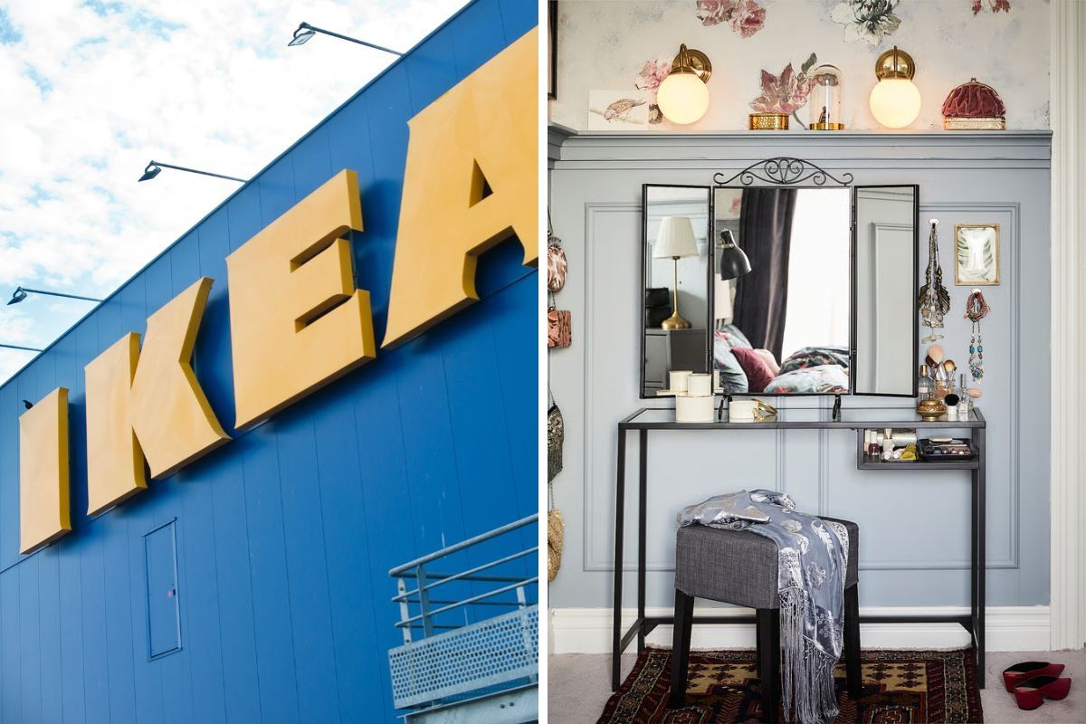 Il tavolo di IKEA in vetro e metallo