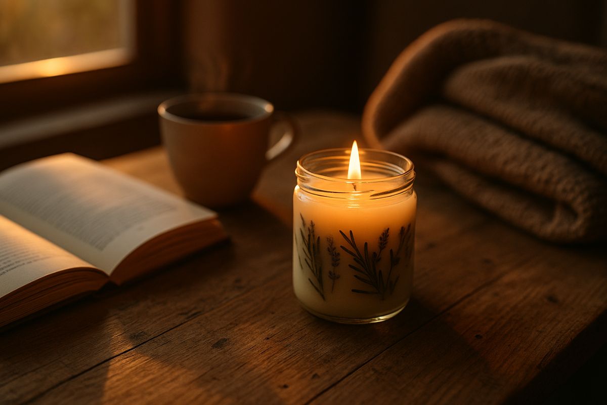 Candele profumate fatte in casa con erbe di settembre: come fare