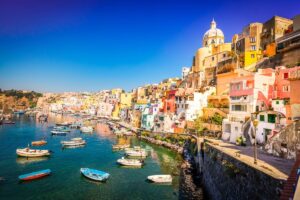 Isola di Procida in agosto