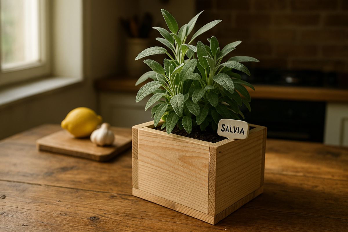 Vasi fai da te con legno recuperato per le piante aromatiche settembrine