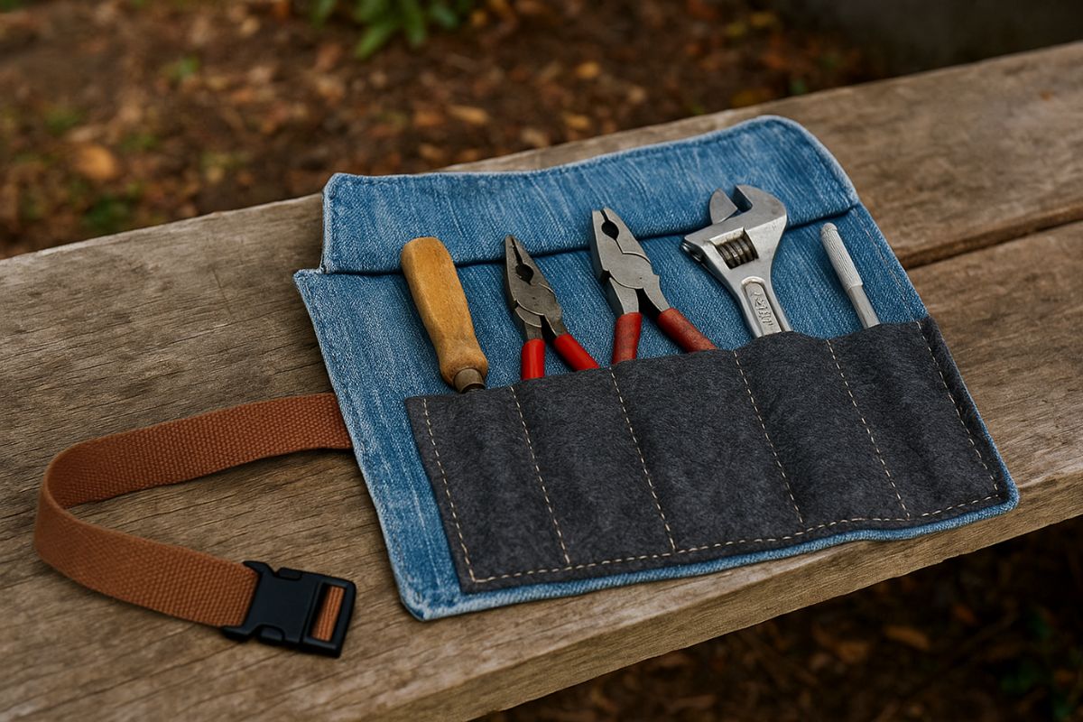 Come creare un portautensili da viaggio con materiali di recupero